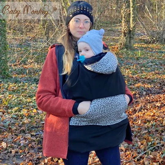 Cover Babywearing invernale - Nero/Savannah