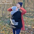 Winter Cover Babywearing - Black/Savannah