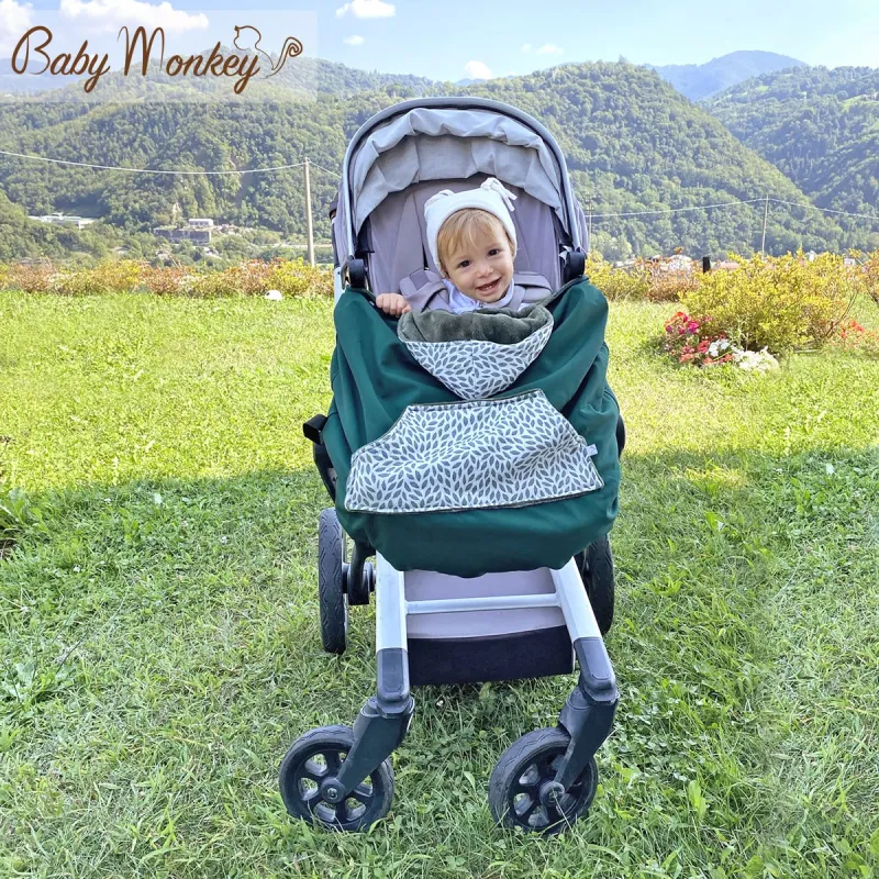 Winter Cover Babywearing - Green/Willow