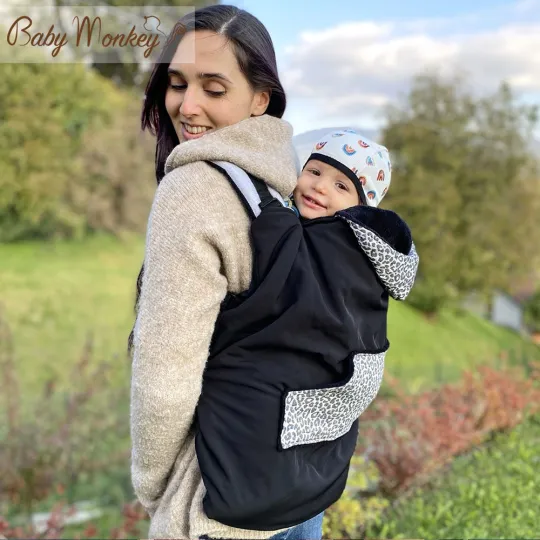 Winter Cover Babywearing - Nero/Savannah