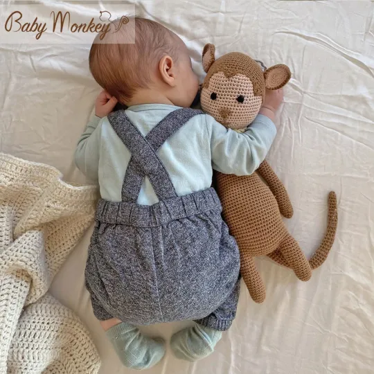 Monkey Knit doll for babies and kids