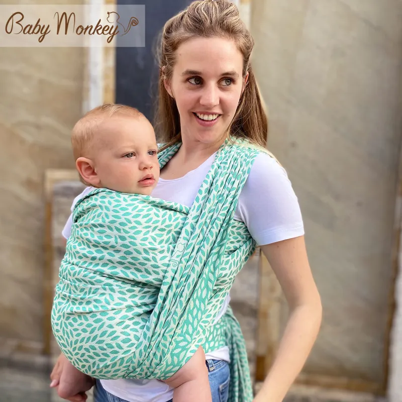 fashionhome Porte-Bébé Écharpe Emmaillotée pour Nouveau-Nés Coton