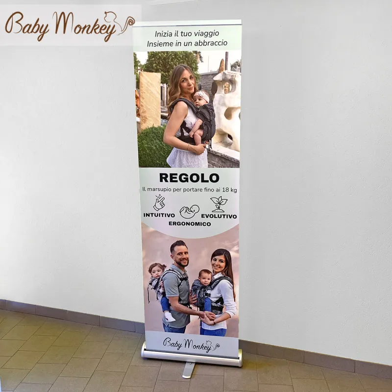 Présentoir Roll Up - Porte-bébé Regolo