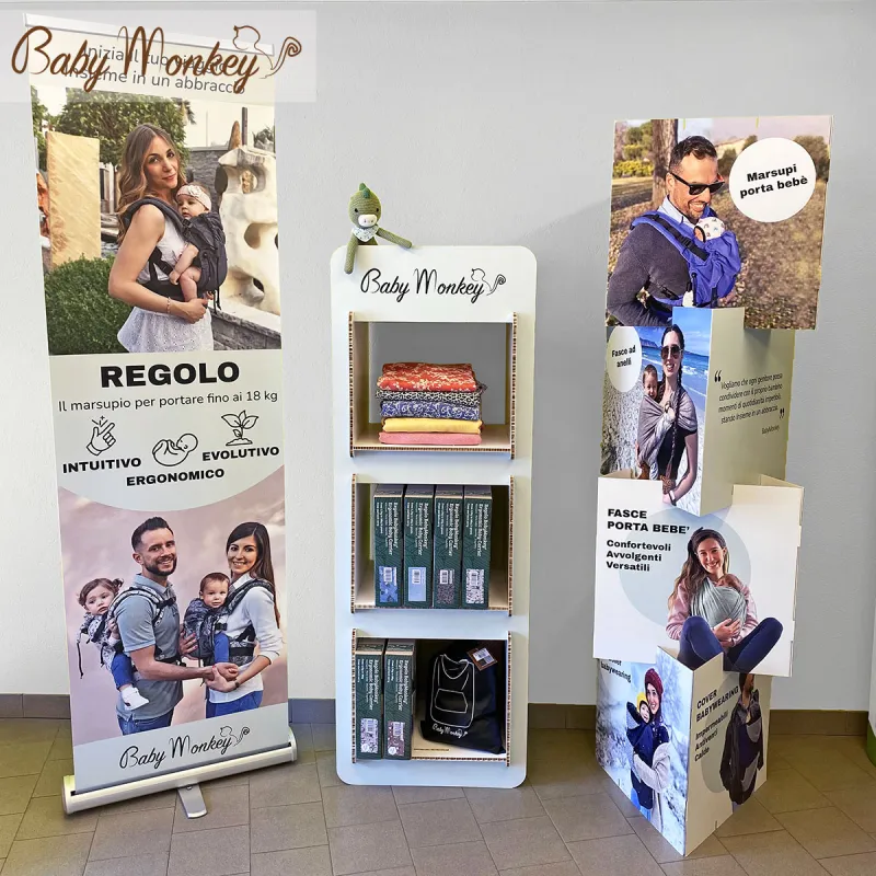 Vertical Cardboard Display by BabyMonkey