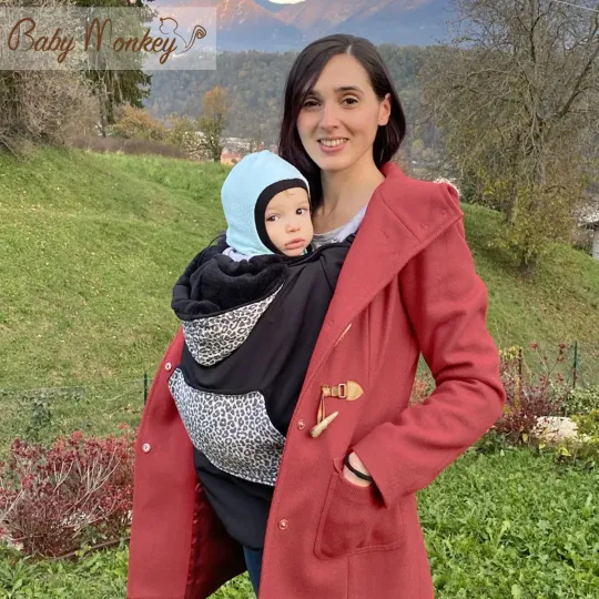 Winter Cover Babywearing - Nero/Savannah