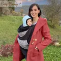 Cover Babywearing invernale - Nero/Savannah