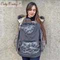 Cover Babywearing invernale - Grigio/Flora