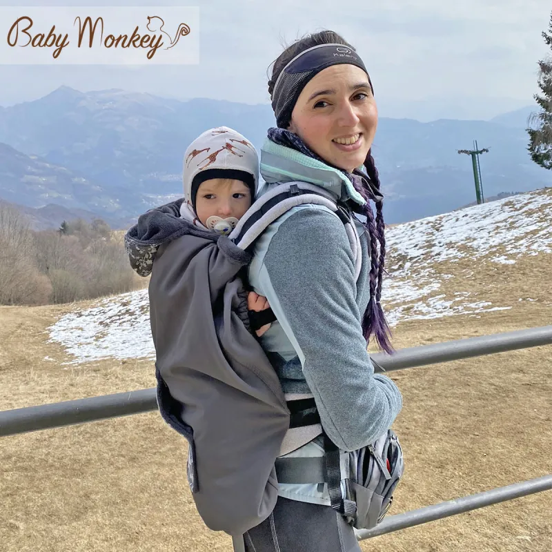 Cover Babywearing invernale - Grigio/Flora