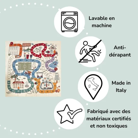 BabyCity Dinamico - Tapis de jeu intérieur / extérieur