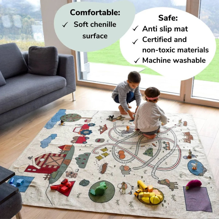 BabyFarm Dinamico - Tapis de jeu intérieur / extérieur