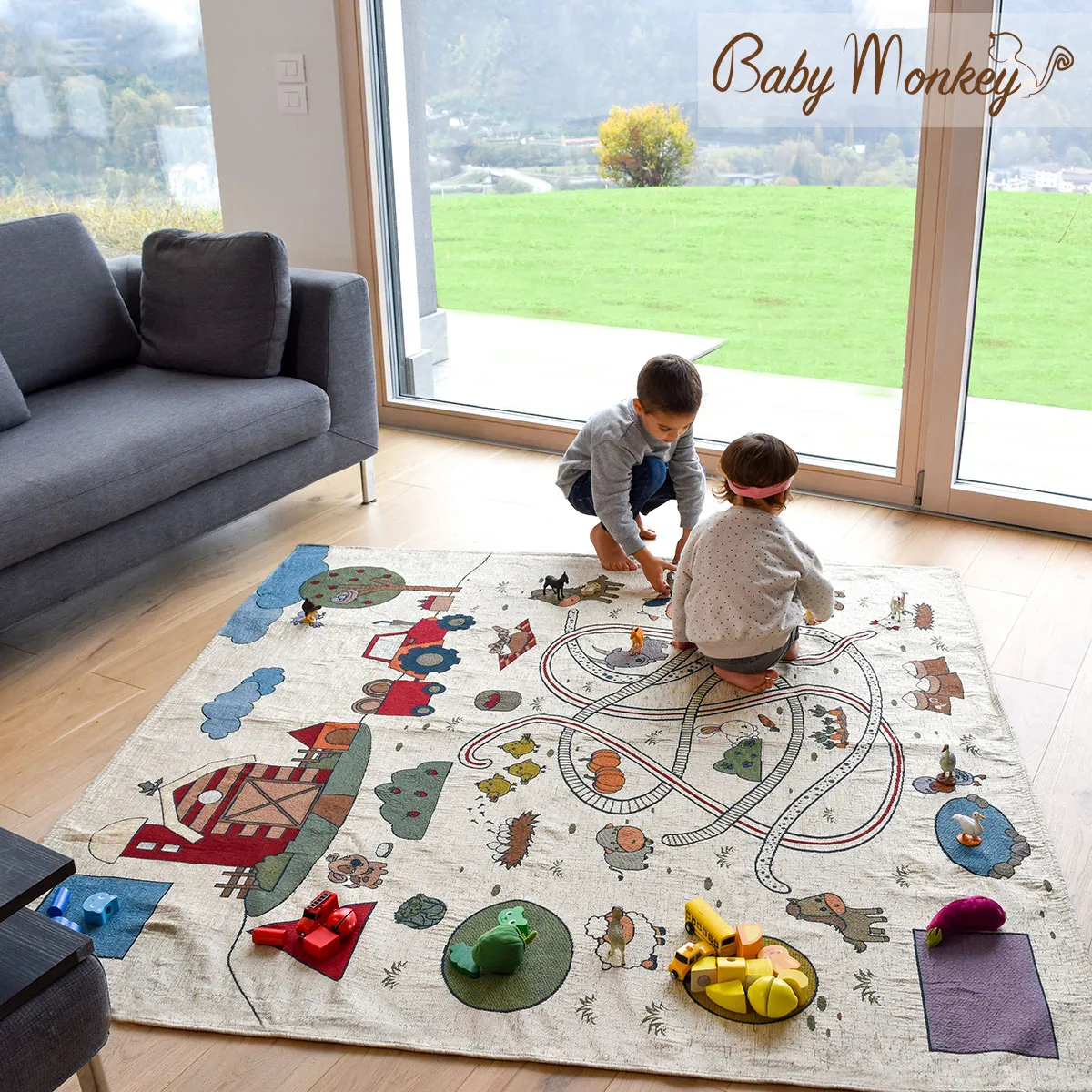 BabyFarm Dinamico - Tapis de jeu intérieur / extérieur