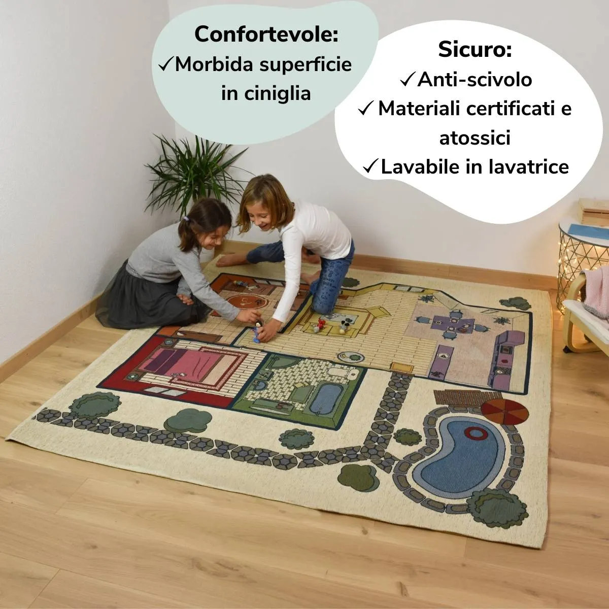 BabyHome Dinamico – Tappeto Gioco da interno/esterno