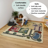BabyHome Dinamico - Alfombra de juego interior/exterior