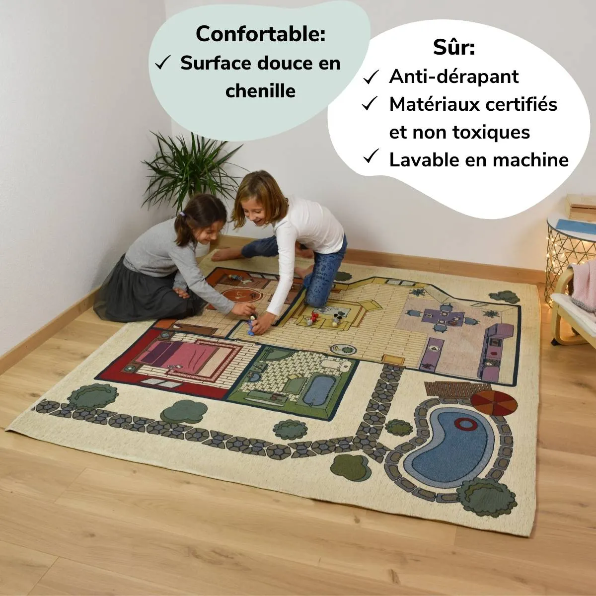 BabyHome Dinamico - Tapis de jeu intérieur / extérieur