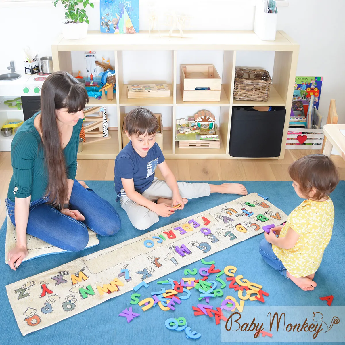 Tappeto per bambini, Tappetino da gioco, Tappeto per sala giochi per  bambini, Alfabeto, Cameretta per bambini, Tappeti per bambini antiscivolo,  Tappeto personalizzato, Cameretta per bambini, Tappeto per l'apprendimento,  Tappeto spaziale 