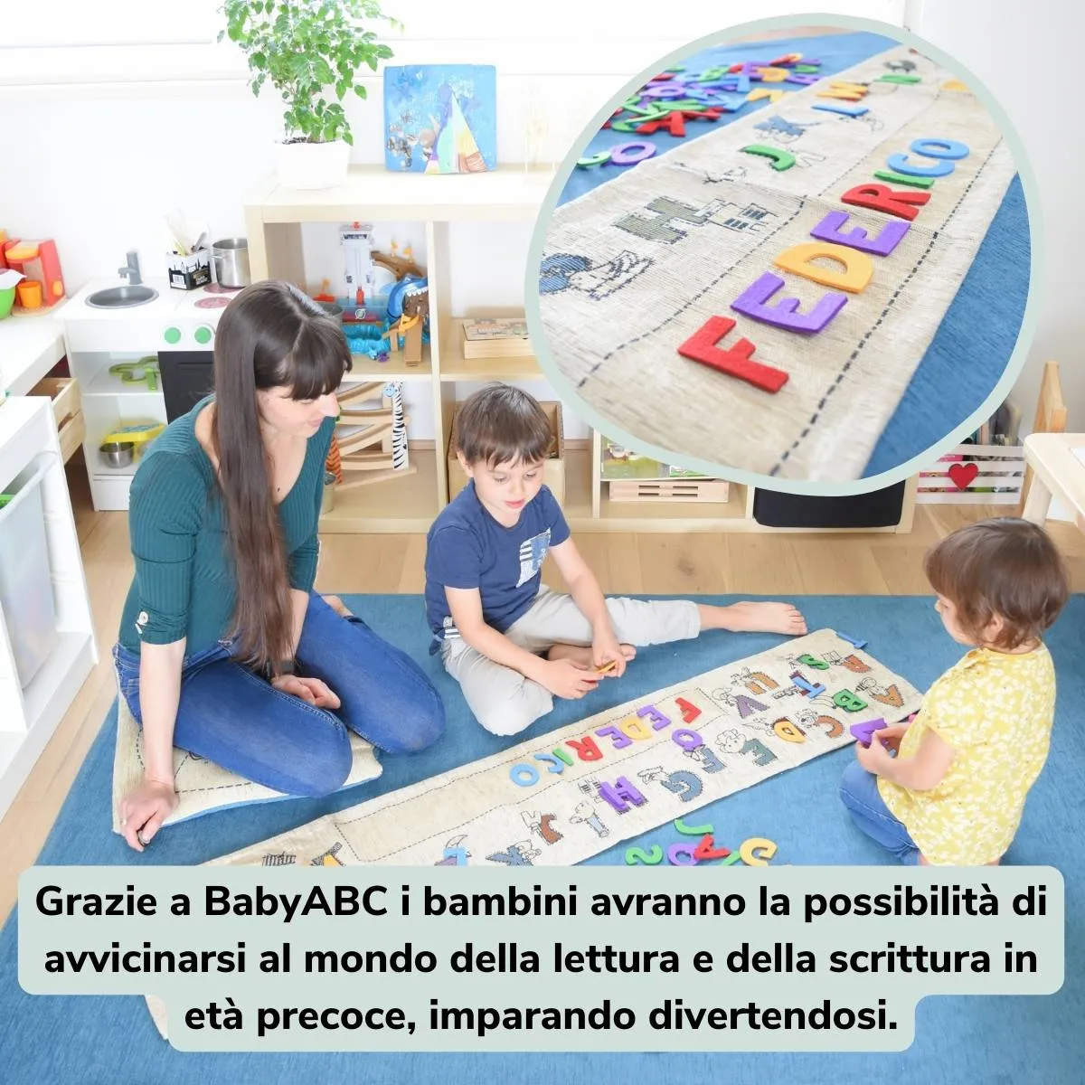 BabyABC - Tappeto Gioco e imparo con le lettere