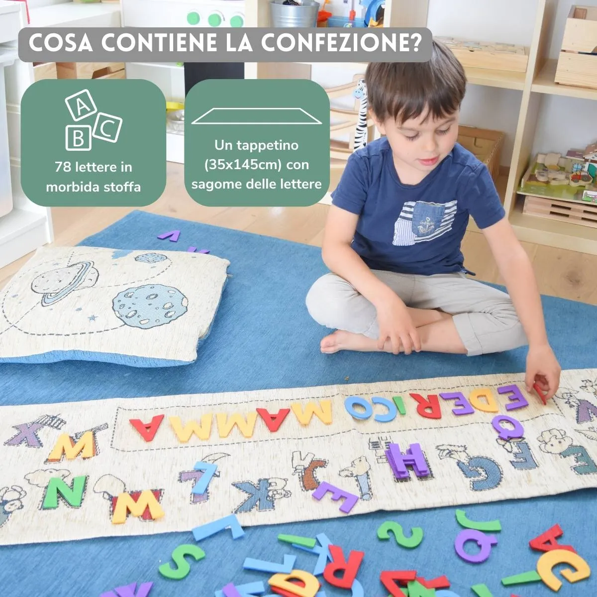 BabyABC - Tappeto Gioco e imparo con le lettere