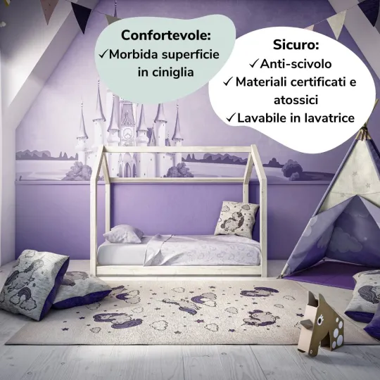 Unicorno | Tappeto d'arredo cameretta bambino