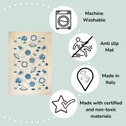 Teppiche Möblierung Kinder Weltraum und Planeten