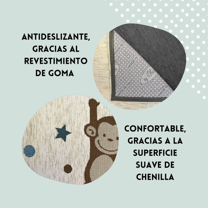 Tappeto d'arredo cameretta bambino scimmia