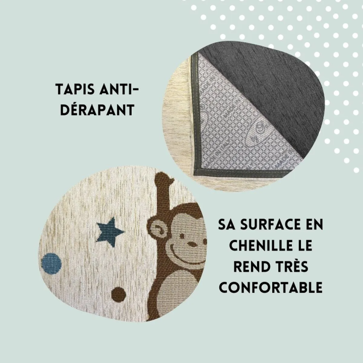 Tappeto d'arredo cameretta bambino scimmia
