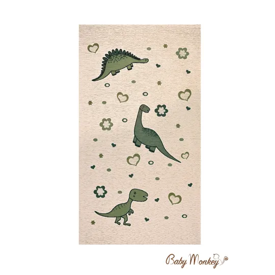 Alfombra infantil pelo corto diseño Dino Baby dinosaurio alfombra  habitación infantil rosa
