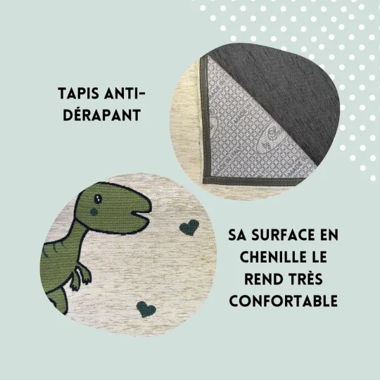 Matelas à langer, dinosaure, décoration dinosaure, tapis de voyage,  décoration de chambre d'enfant, cadeau pour les enfants, chambre de bébé  monochrome, tapis de dinosaure -  France