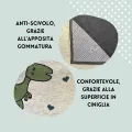 Tappeto d'arredo cameretta bambino dinosauro