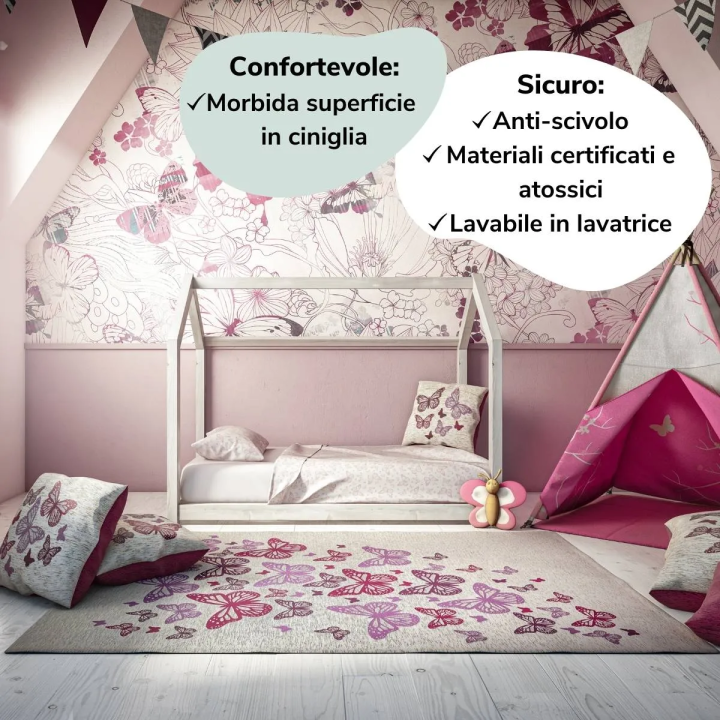 Tapis Chambre Enfants et Bébés | Papillon