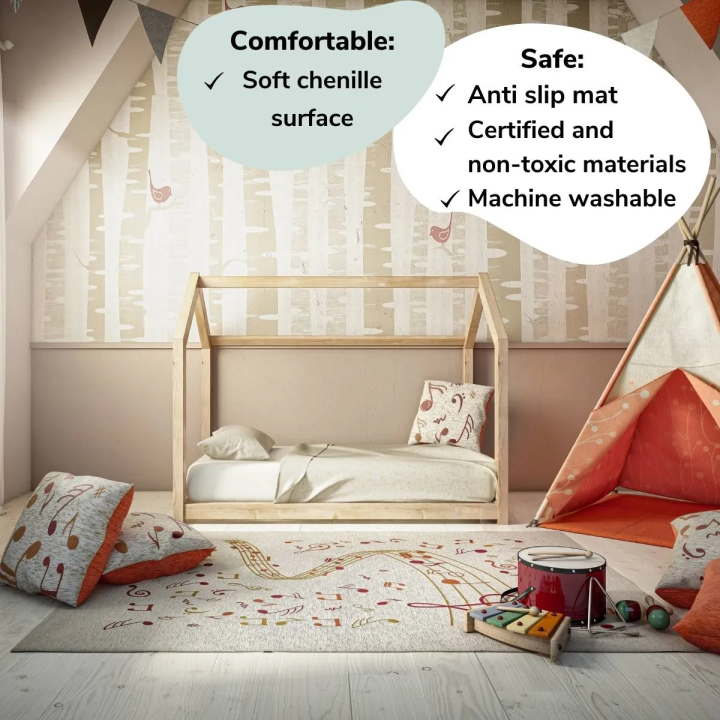 Tappeto d'arredo cameretta bambino musica