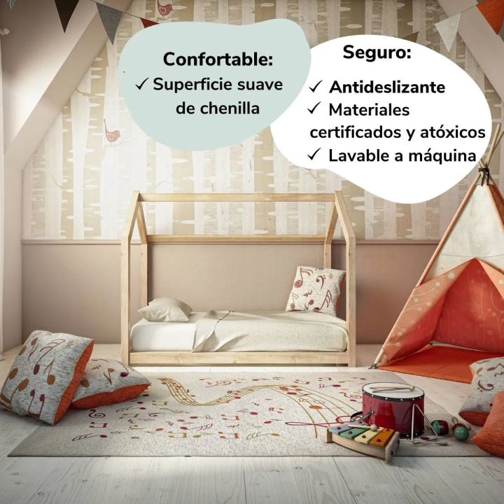 Tappeto d'arredo cameretta bambino musica