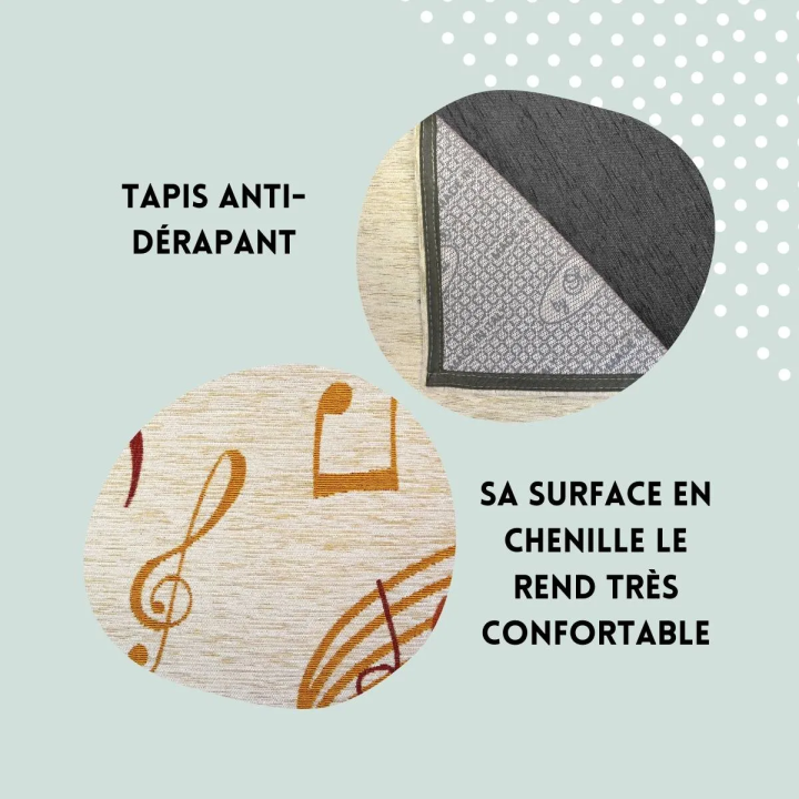 Tappeto d'arredo cameretta bambino musica