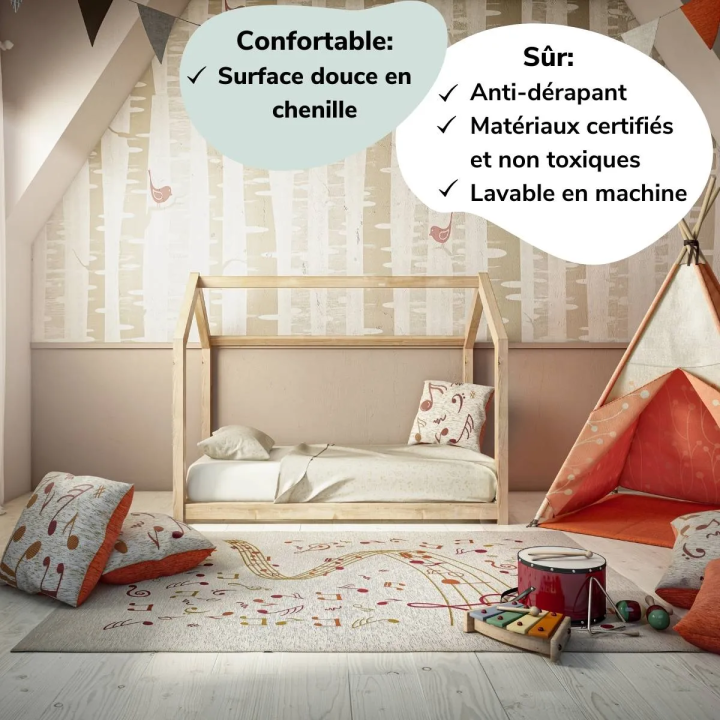 Tappeto d'arredo cameretta bambino musica
