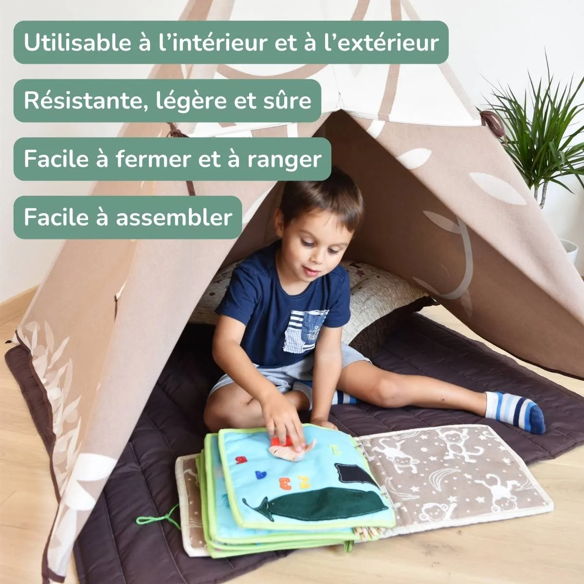 Tenda gioco indiano Teepee per bambini