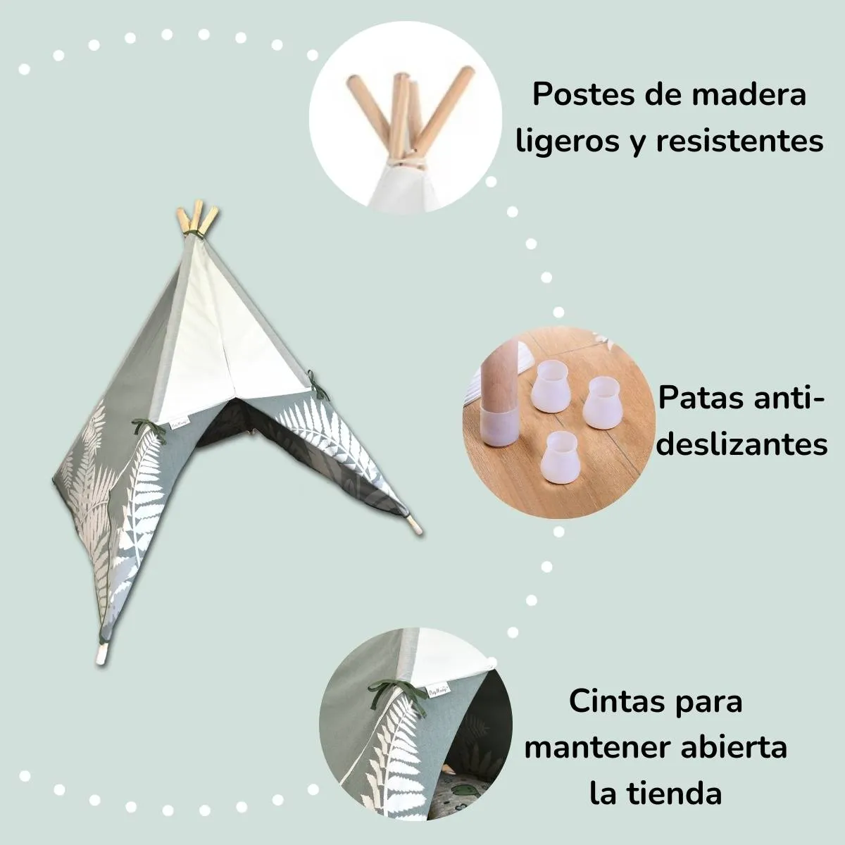 Tenda gioco indiano Teepee per bambini