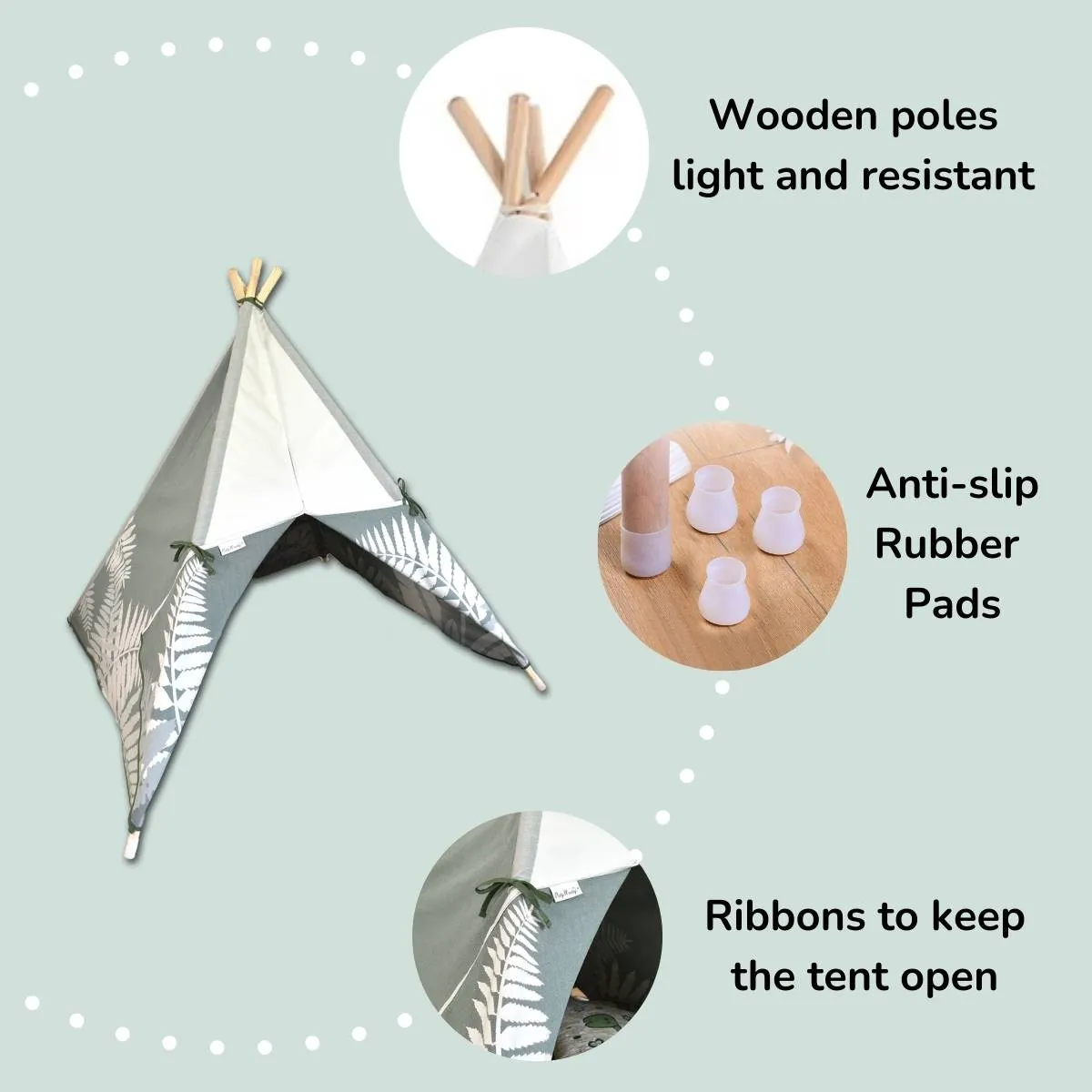 Tenda gioco indiano Teepee per bambini