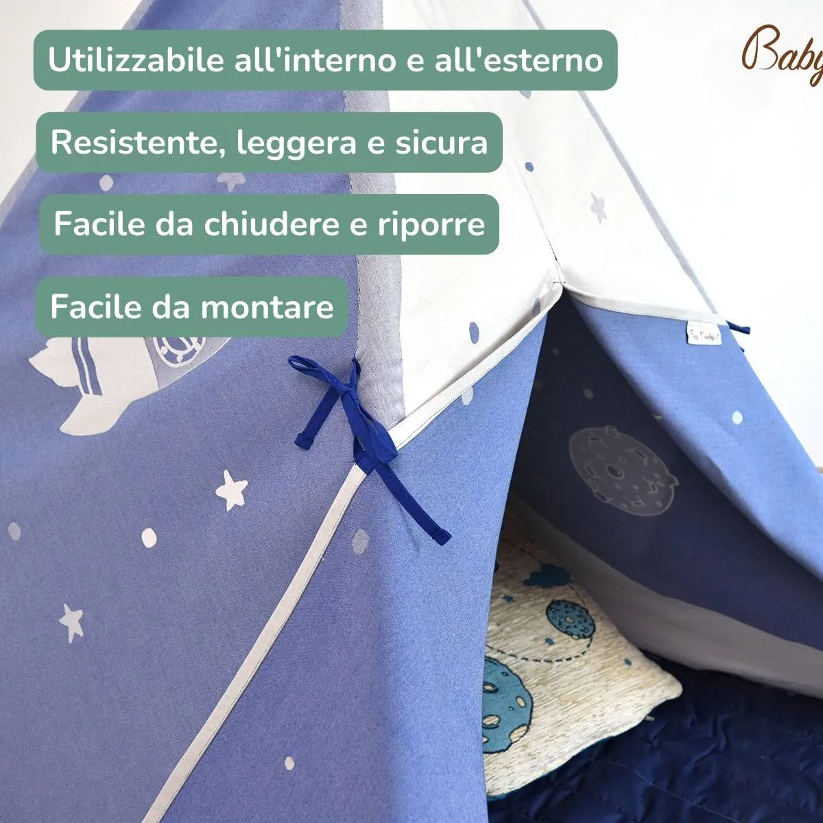 Tenda gioco indiano Teepee per bambini