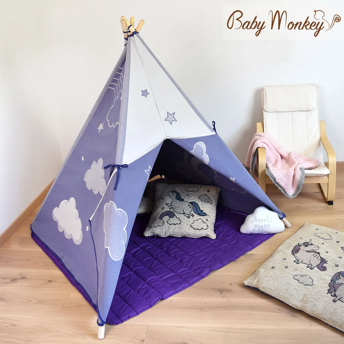 Tenda gioco indiano Teepee per bambini