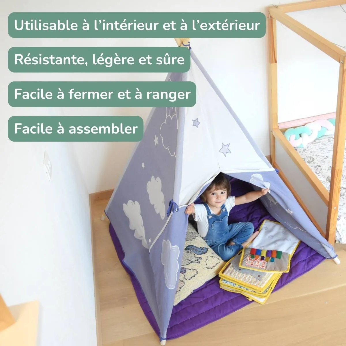 Tenda gioco indiano Teepee per bambini