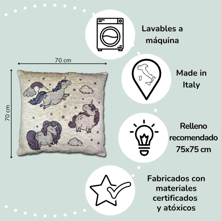 Unicorn Cushion Cover kids room