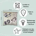 Housse de Coussin Pouf CHAMBRE D’ENFANT  licorne