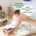 Copri Cuscino Pouf cameretta bambino unicorno