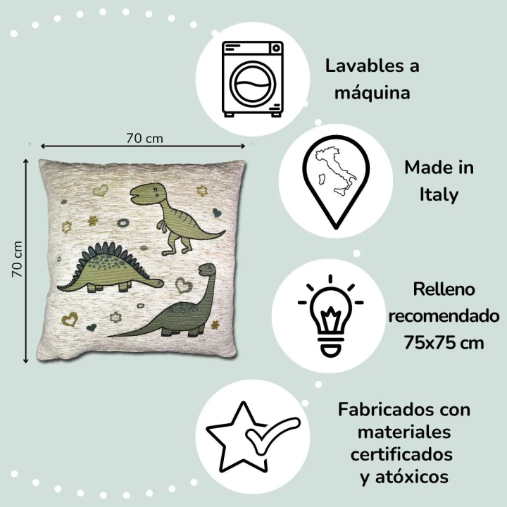 Dinosaurs Cushion Cover kids room