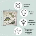 Fundas de Cojin Infantiles con dinosaurios