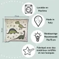 Housse de Coussin Pouf CHAMBRE D’ENFANT  dinosaure