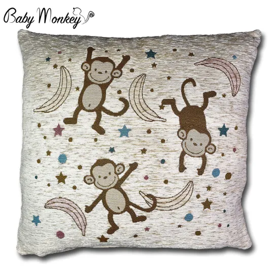 Housse de Coussin Pouf avec singes