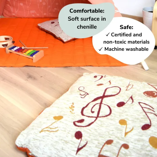 Musical Notes Cushion Cover kids room