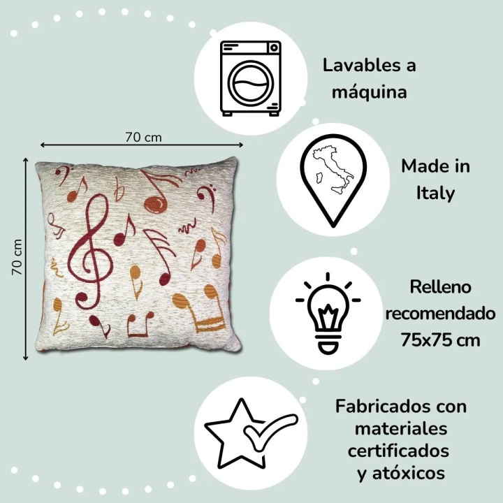 Copri Cuscino Pouf cameretta bambino Symphony