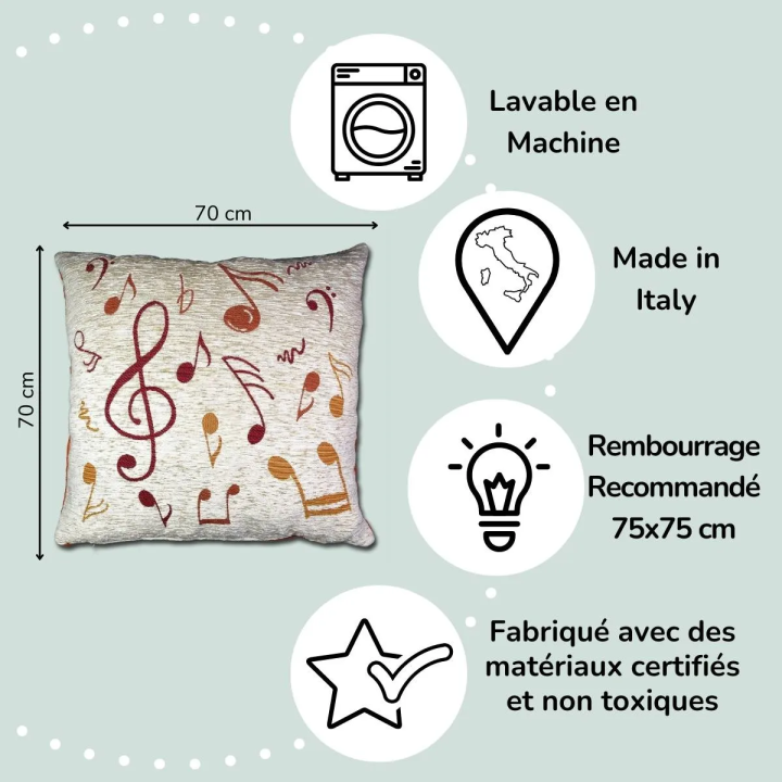Copri Cuscino Pouf cameretta bambino Symphony
