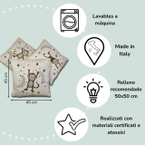 Trio Housses de Coussins pour enfants - Petites singes